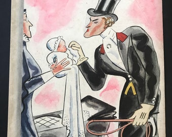 Muy RARO - 1 de diciembre de 1934 - Portada original de la revista NEW YORKER