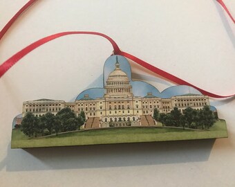 Brandywine Woodcraft wooden ornament - United States Capitol Building