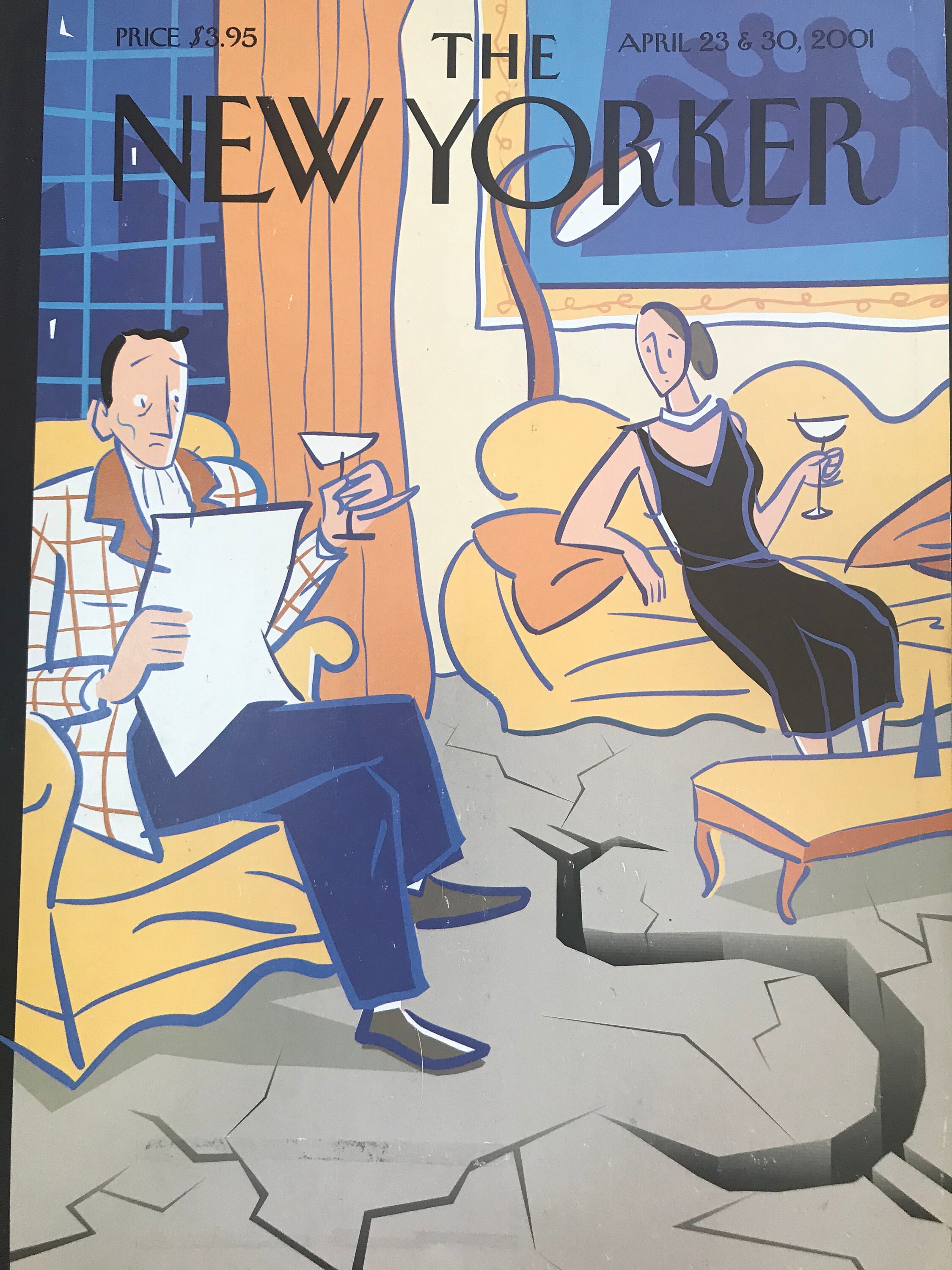 NEW YORKER Magazine Cover Only - August 23 & 30, 2001 - Etsy