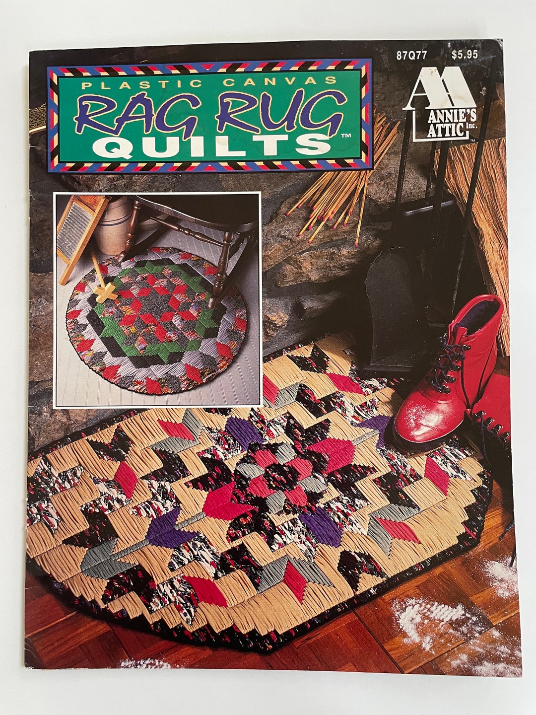 Plastic Canvas Rag Rug Quilt Patterns Annie's Attic 87077 Etsy