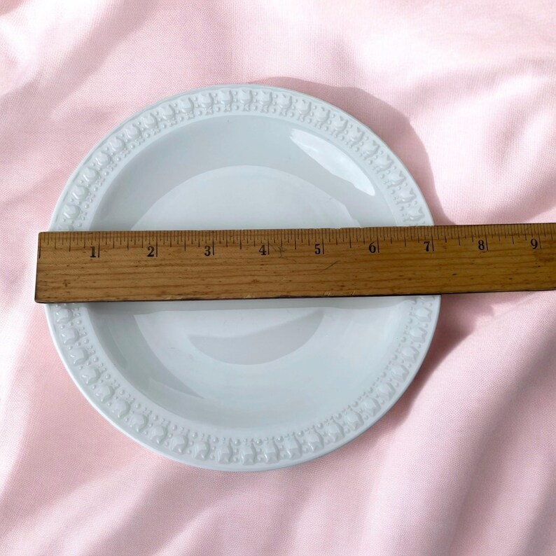 Pyroceram Tableware Set of 6 Vintage Corning Pyroceram Tableware White Salad/appetizer ...
