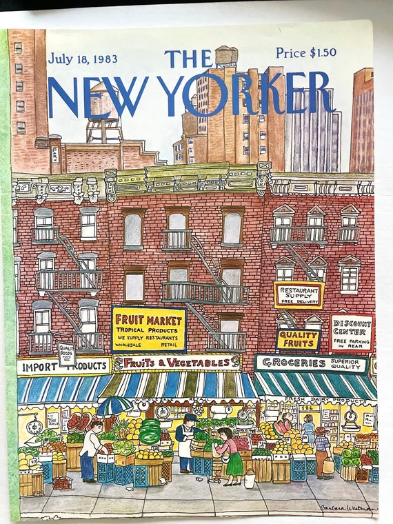 NEW YORKER Magazine Original Cover Vintage July 18, 1983 - Main Image