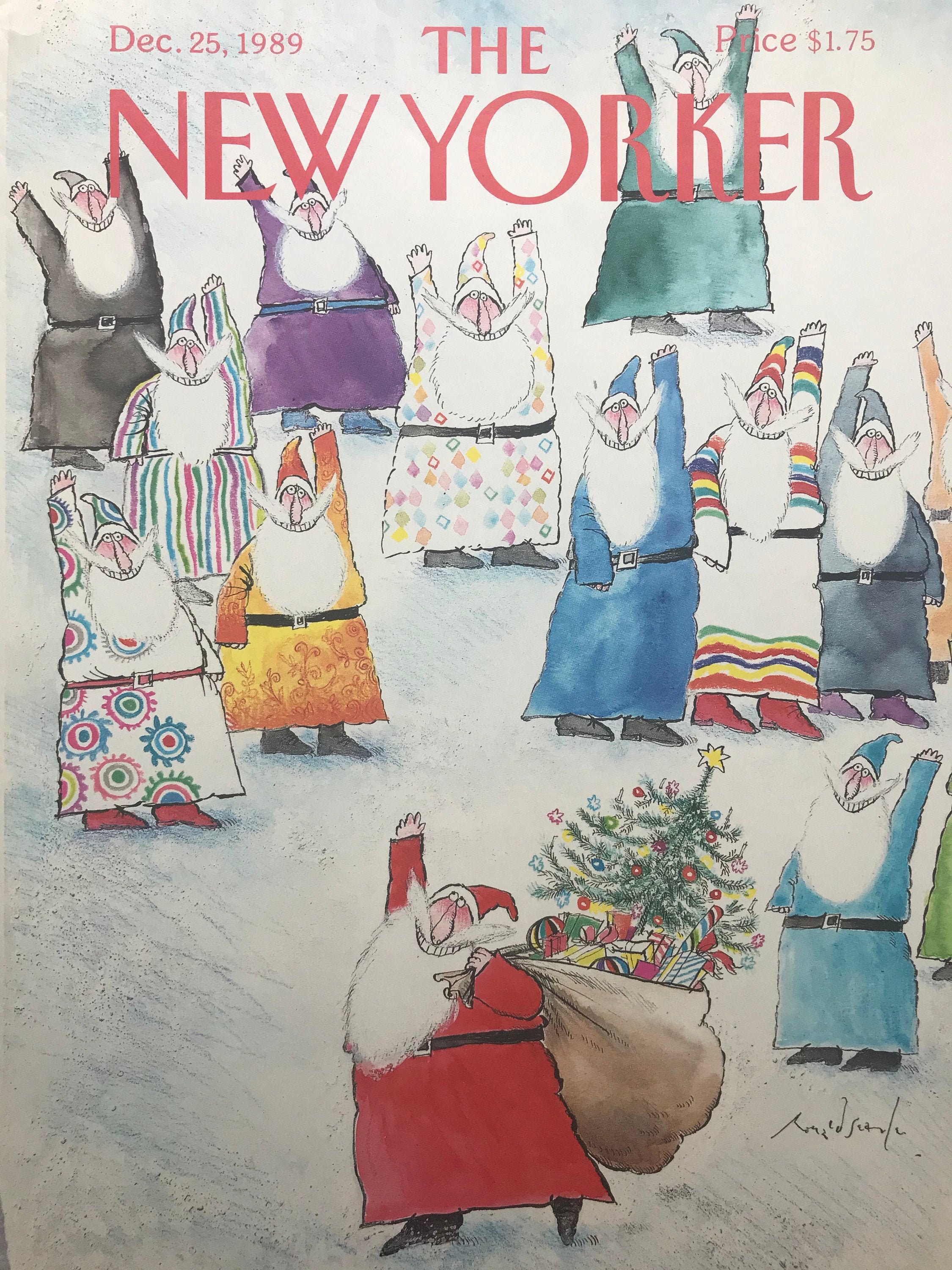 December 25, 1989 - the NEW YORKER - Cover Only - Christmas