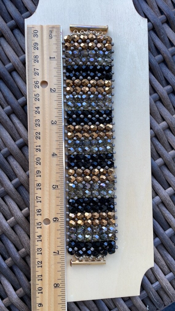 Gold on Silver Copper With Black Pearls