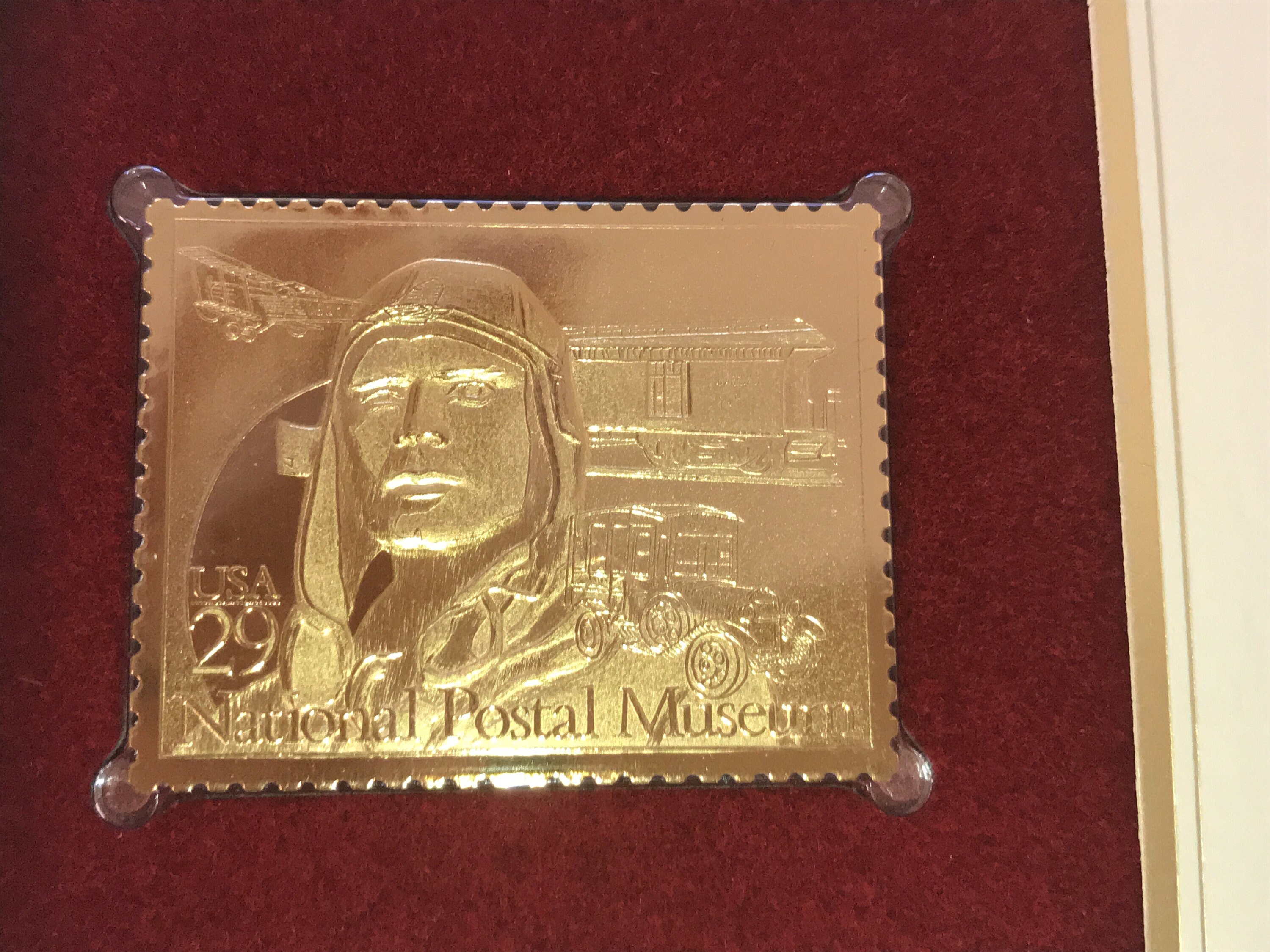 First Day Of Issue 22k Gold Replica Stamp National Postal Etsy