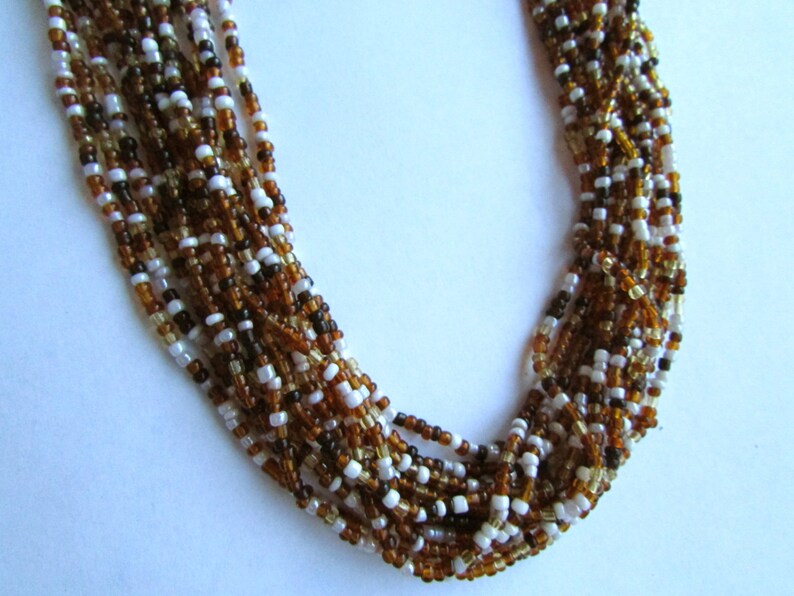 14-strand all-glass vintage seed bead necklace image 2