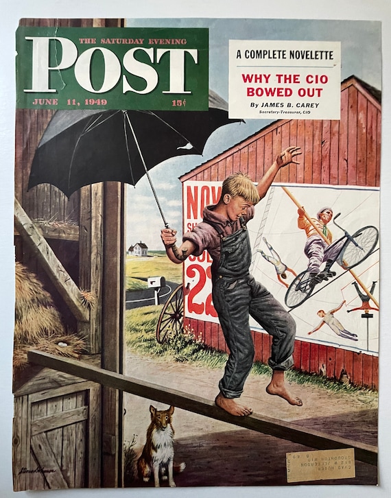 RARE - Saturday Evening Post - Original Cover - June 11, 1949 - Etsy