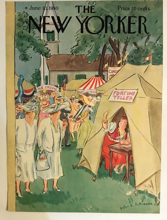 The NEW YORKER Magazine Original Cover - June 10, 1950 - Helene