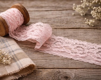 andmary ♡ Lace ribbon tops PINK 新品 匿名配送 ANDMARY】Lace ribbon tops