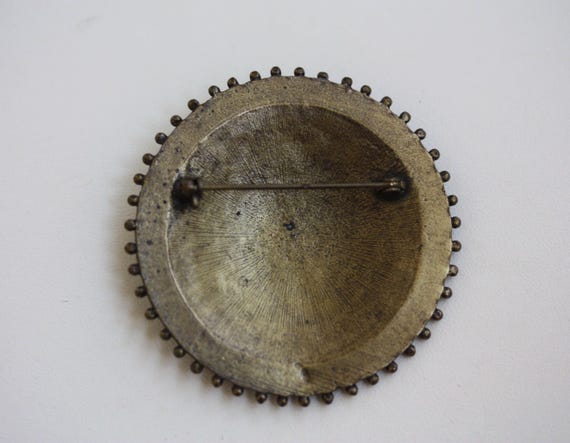 Multi textured unique round enamel pin 2" - image 5