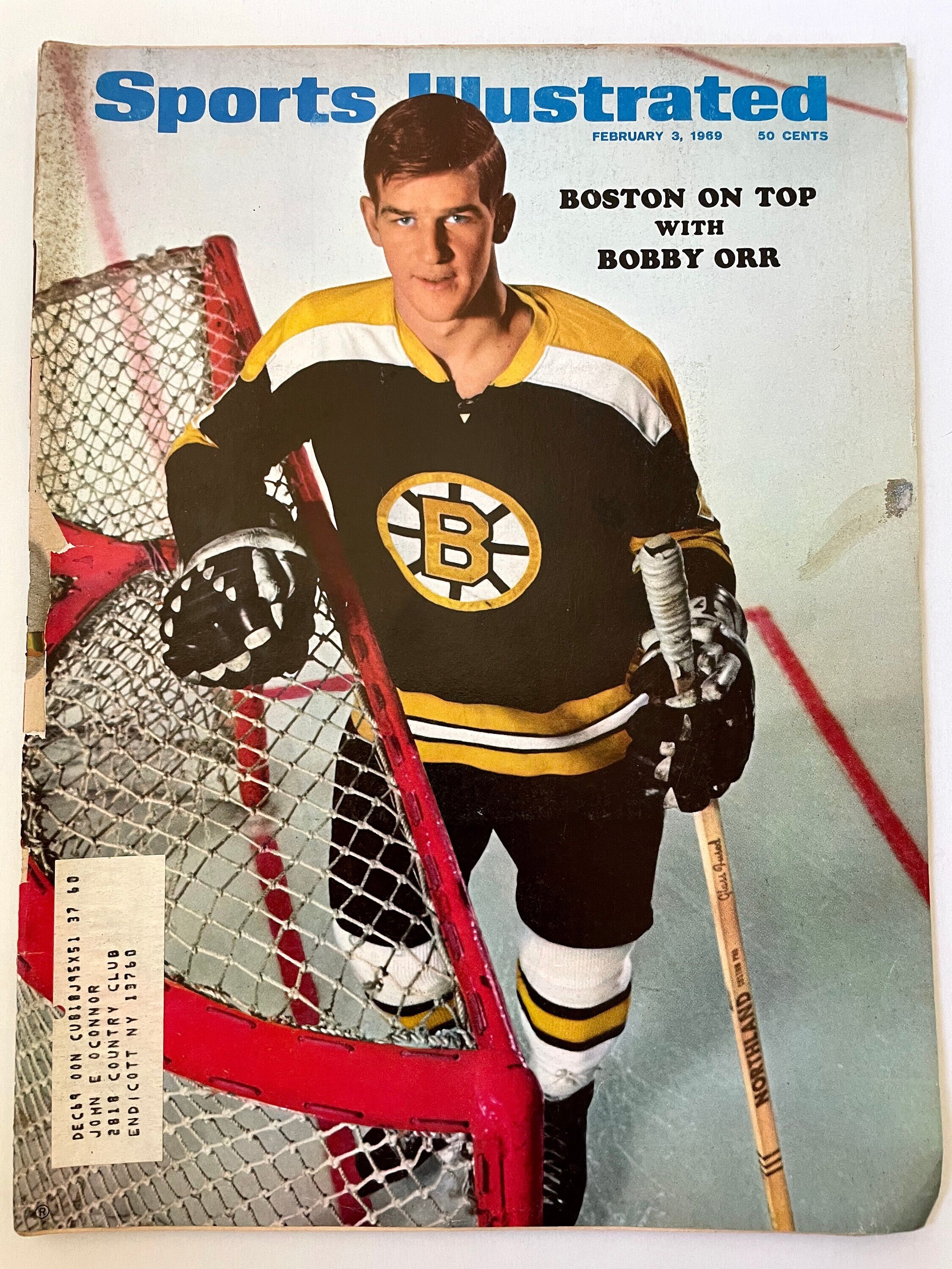 Bobby Orr Boston Bruins Signed White Jersey Hockey Collector Frame