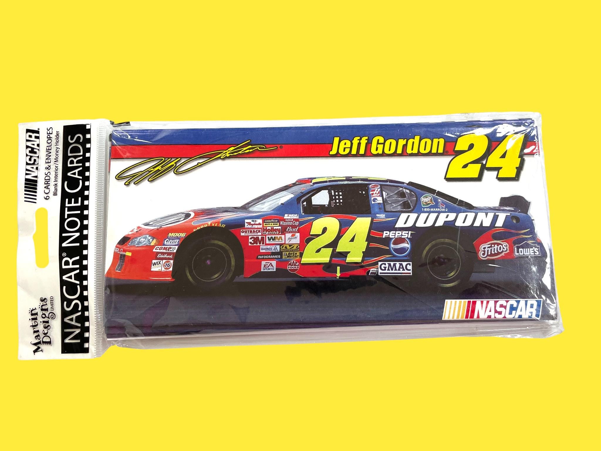 Vintage 2002 Jeff Gordon NASCAR Note Cards – Sealed Pack of 6 With