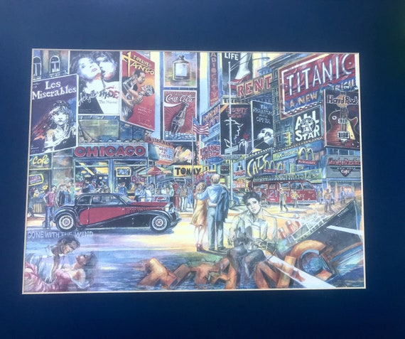 New York City - Radio City Music Hall, Elvis - Printed Poster by