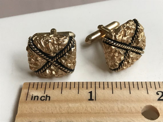 Mens vintage cuff links - unique - image 6