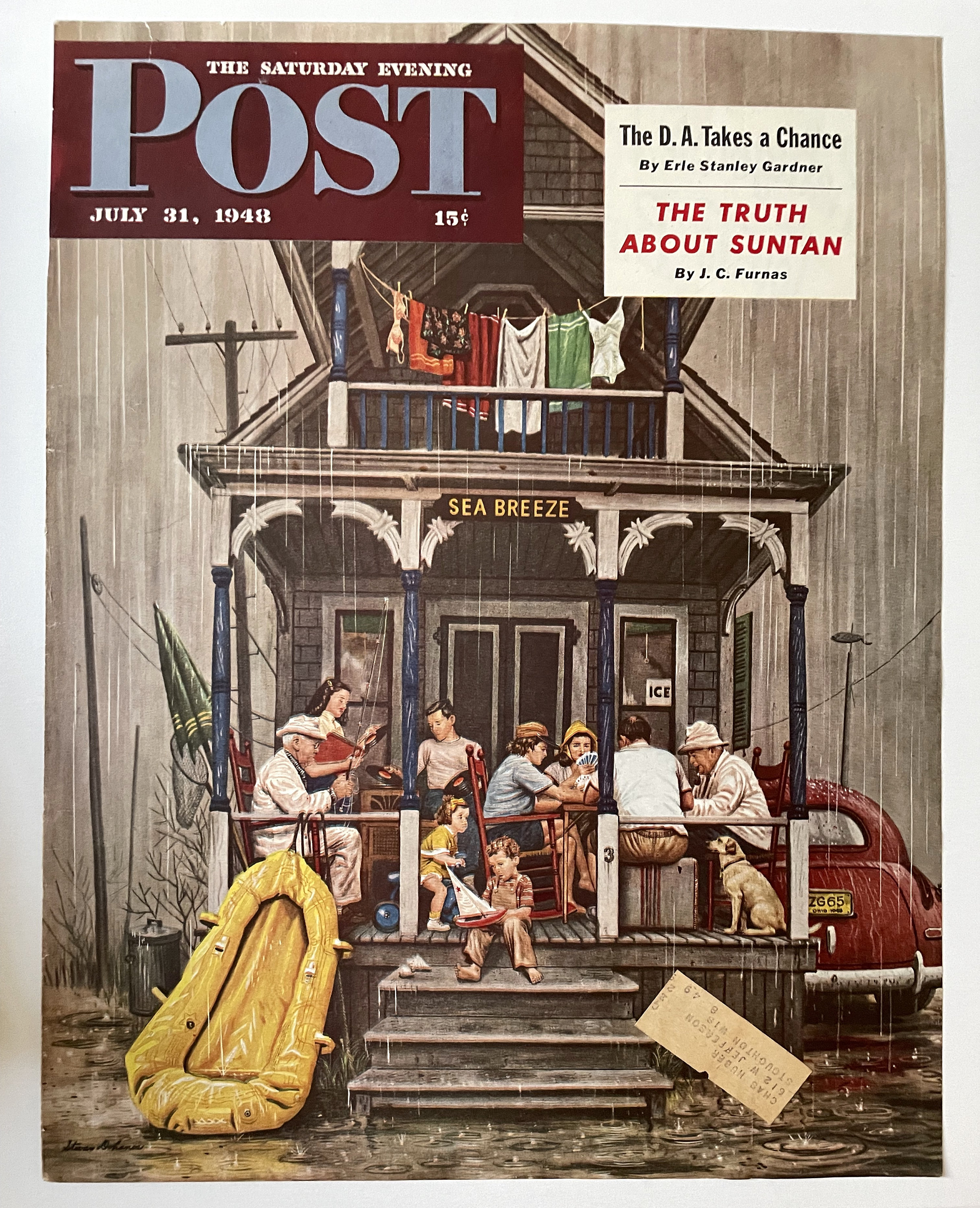 【希少】THE SATURDAY EVENING POST RARE - Saturday Evening Post - Original Cover - July 31
