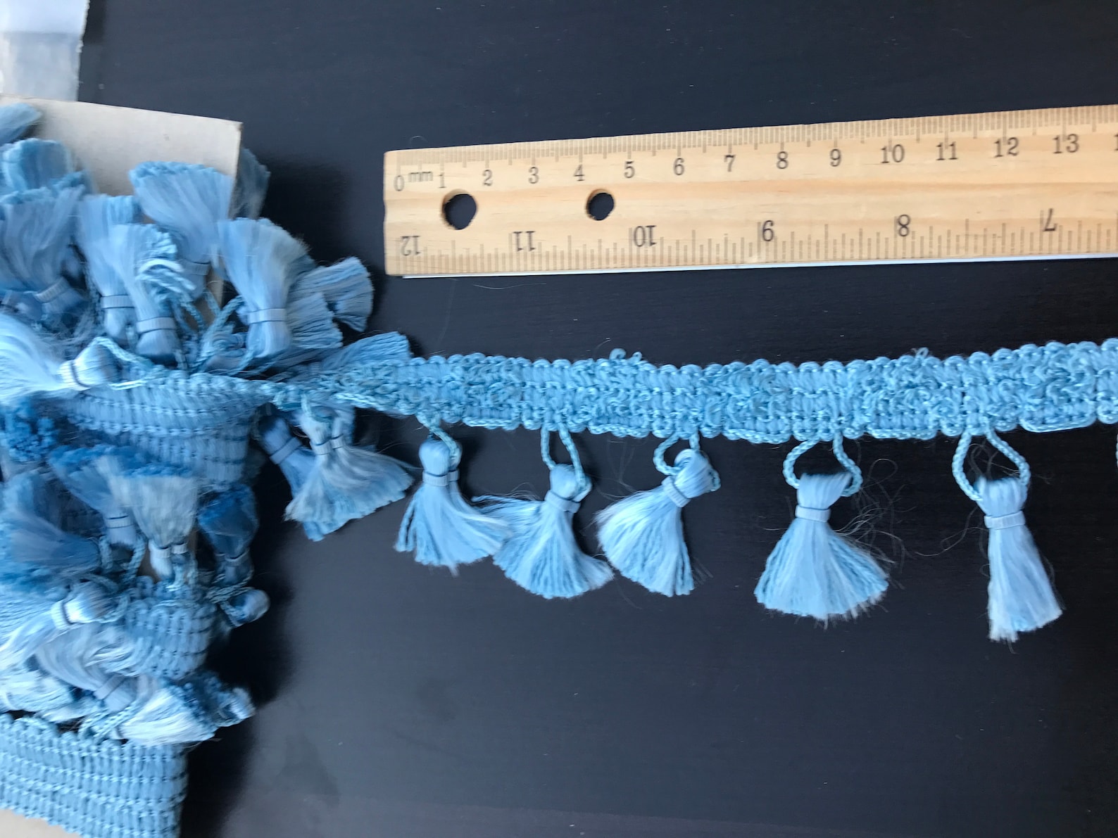 Vintage Blue Tassel Trim by the Yard Pillow Trim Sewing Etsy