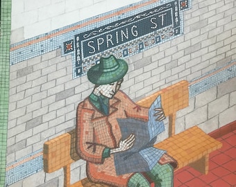 The NEW YORKER cover only - October 17, 1988 - Spring Street