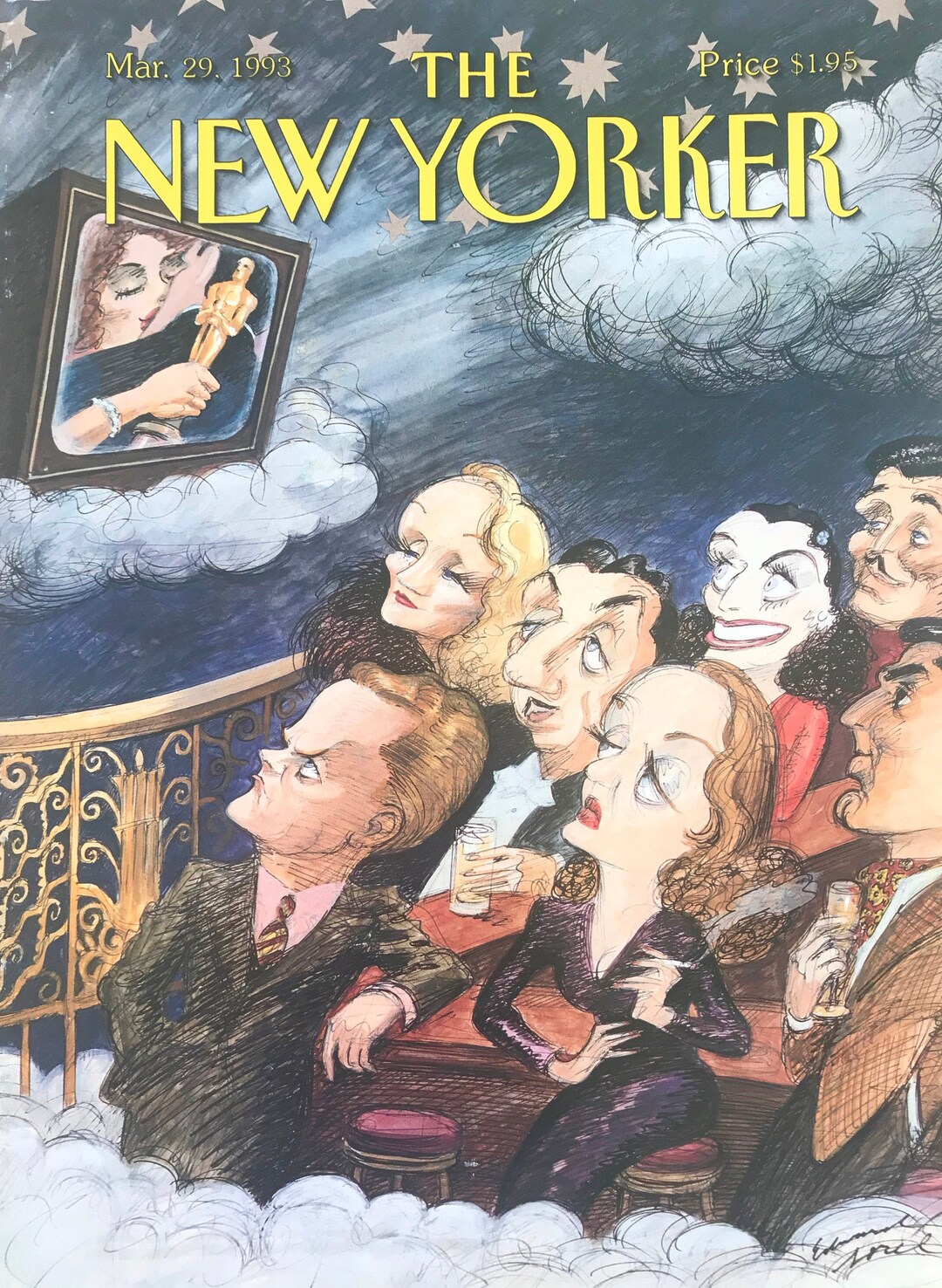 NEW YORKER Magazine Cover - March 29, 1993 - Excellent Condition