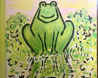 Vintage New Yorker Cover 26 Juni 1965 Abe Birnbaum Frosch Illustration Cover Nur Mid Century Wandkunst