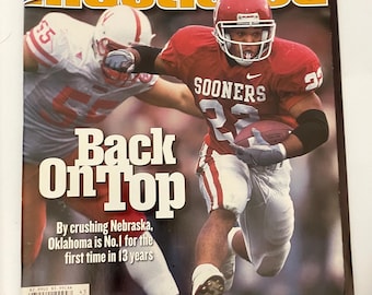 Sports Illustrated Magazine complete issue - November 6, 2000 - Back on Top - Nebraska / Oklahoma - Football