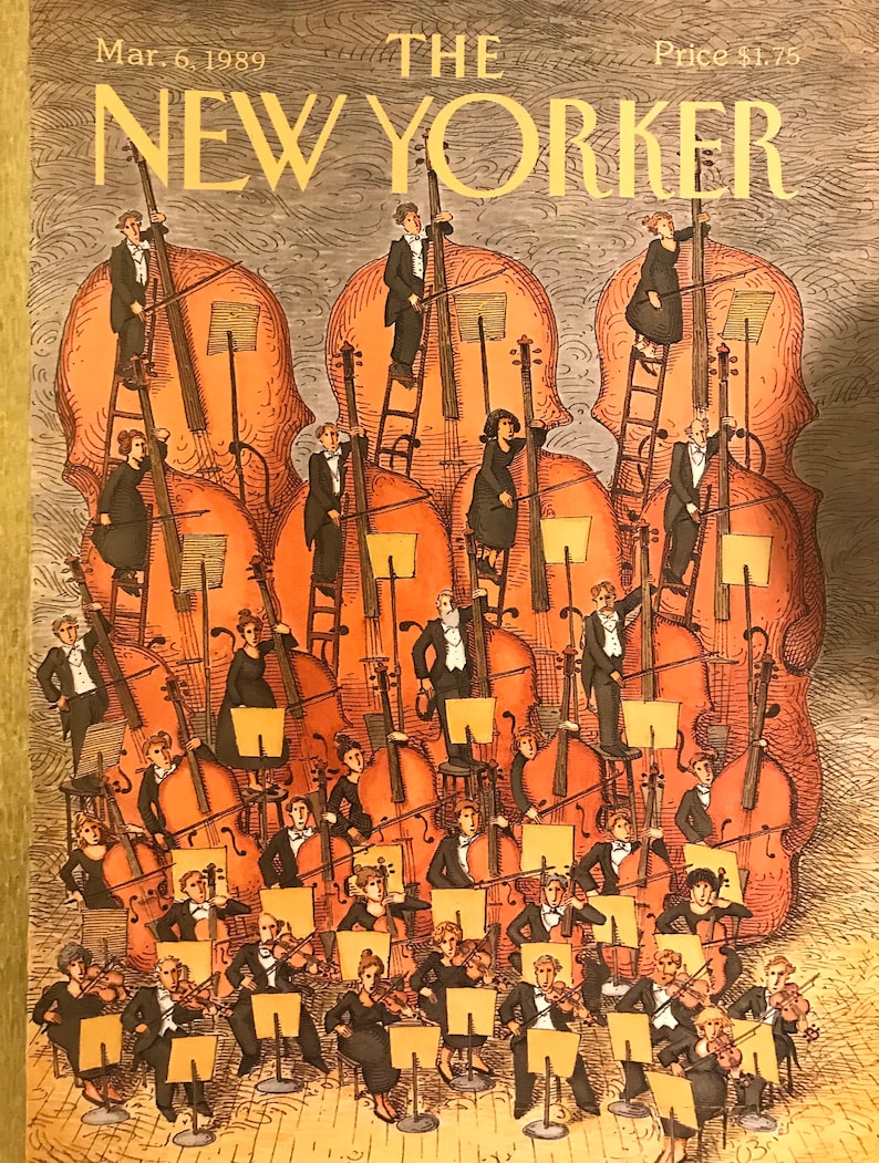 Endast omslaget till NEW YORKER - 6 mars 1989 - musiker bild 1