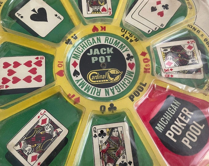 Michigan Rummy Variations Rare - Michigan Rummy Original Vintage Game Board - Etsy