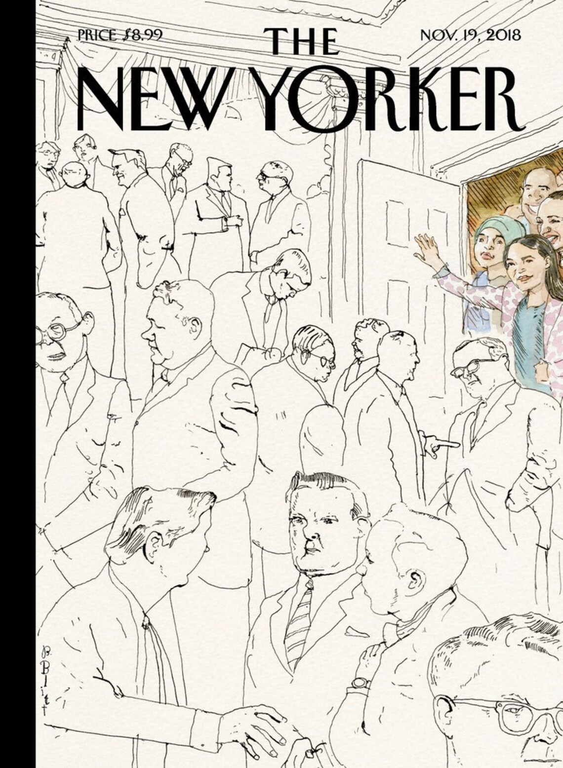 The New Yorker Magazine original cover November 19 2018 Etsy