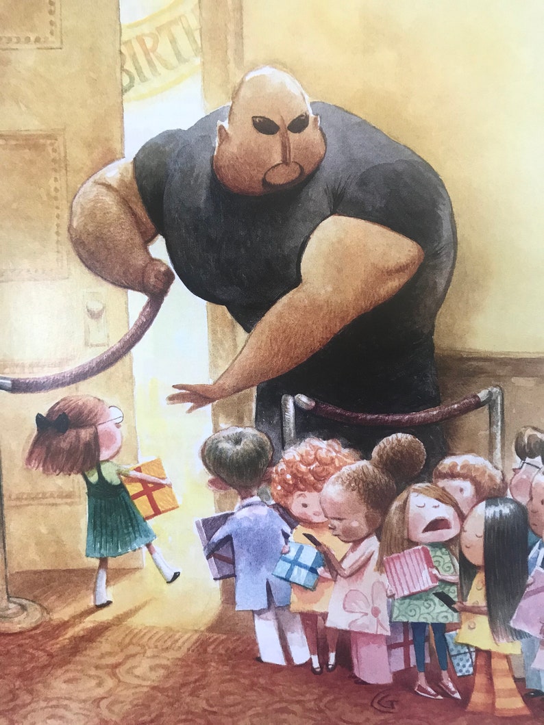 The NEW YORKER Magazine original cover April 6, 2015 kids birthday party, bouncer image 2