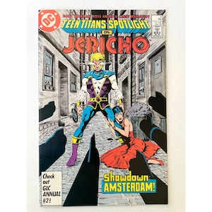 Vintage comic book - Teen Titans Spotlight #4 Jericho (1986) DC Comics