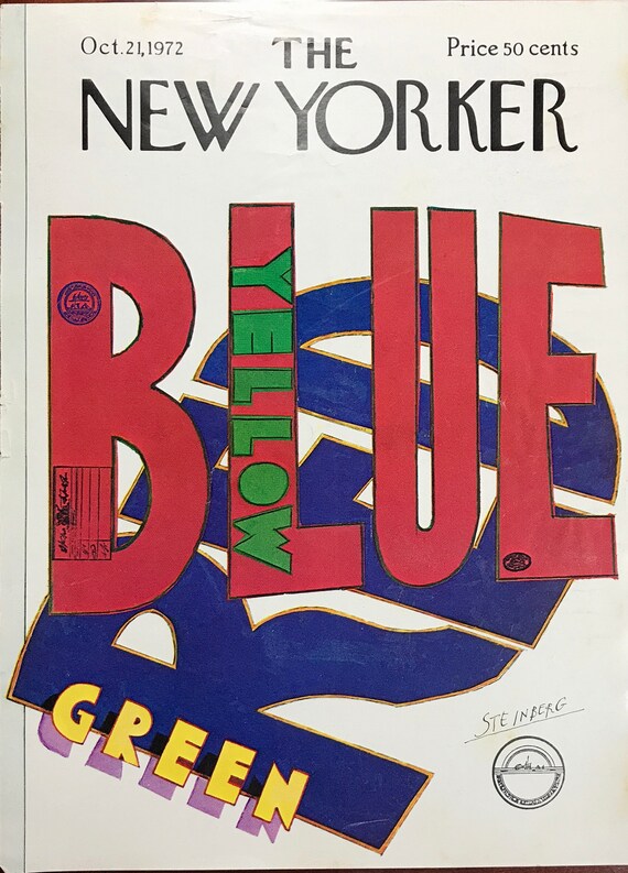 October 21, 1972 - the NEW YORKER Magazine Charming Original Cover