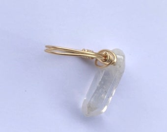 Einzigartiger vintage handgemachter Kristall Ring