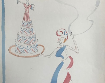 Vintage NEW YORKER Magazine original cover - July 7, 1986