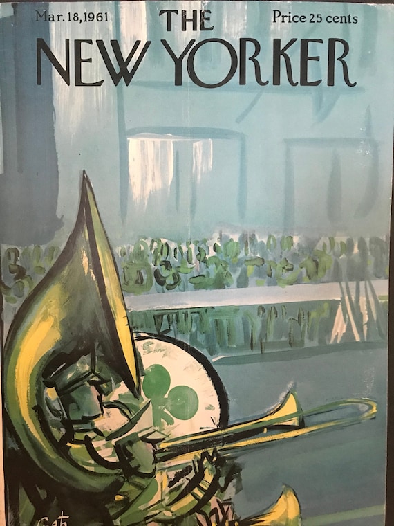 The NEW YORKER Magazine Cover Only March 18 1961 - Etsy The NEW YORKER Magazine Cover Only March 18 1961 - Etsy