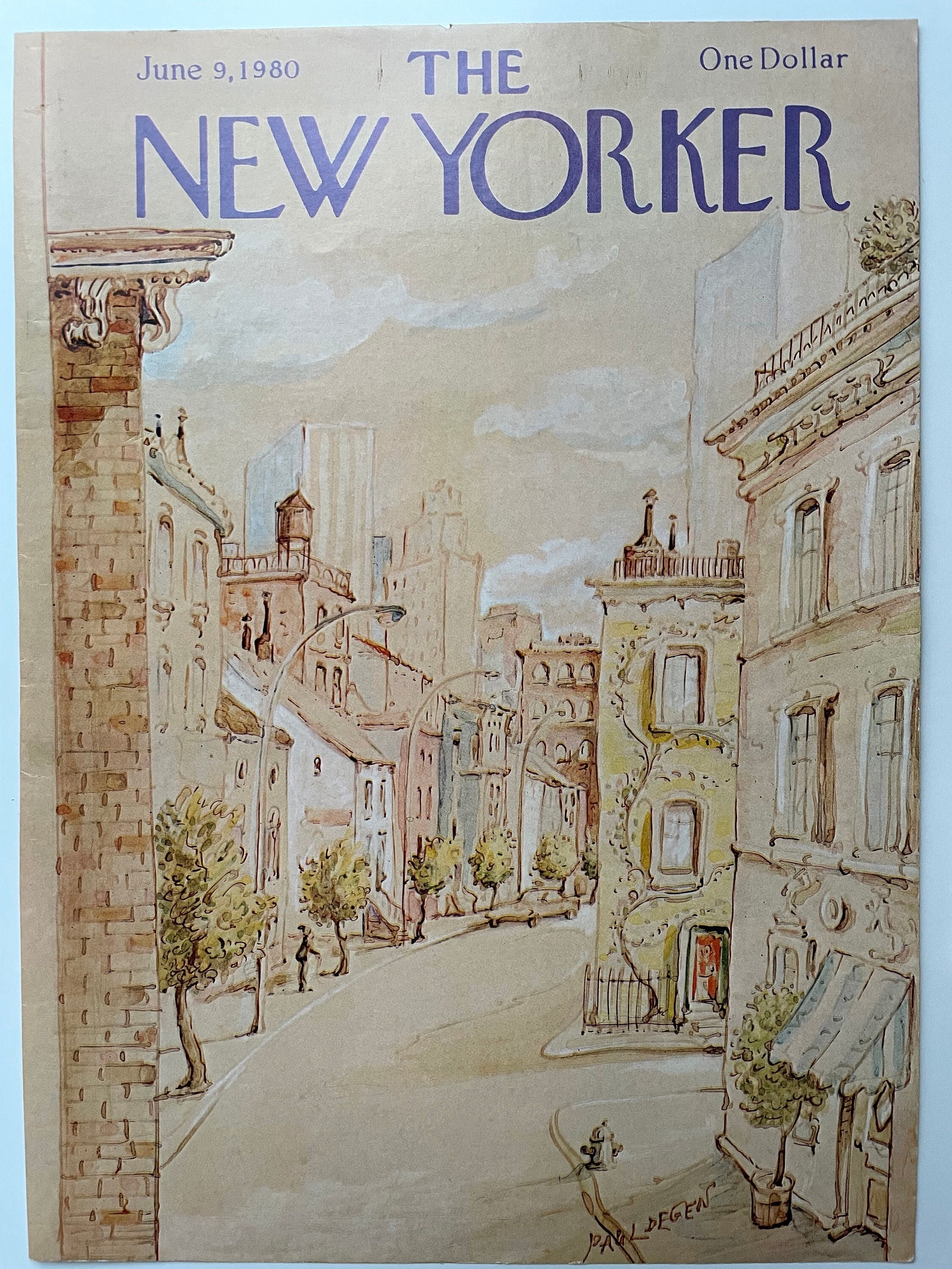 Vintage NEW YORKER Magazine Original Cover - June 9, 1980 - Etsy