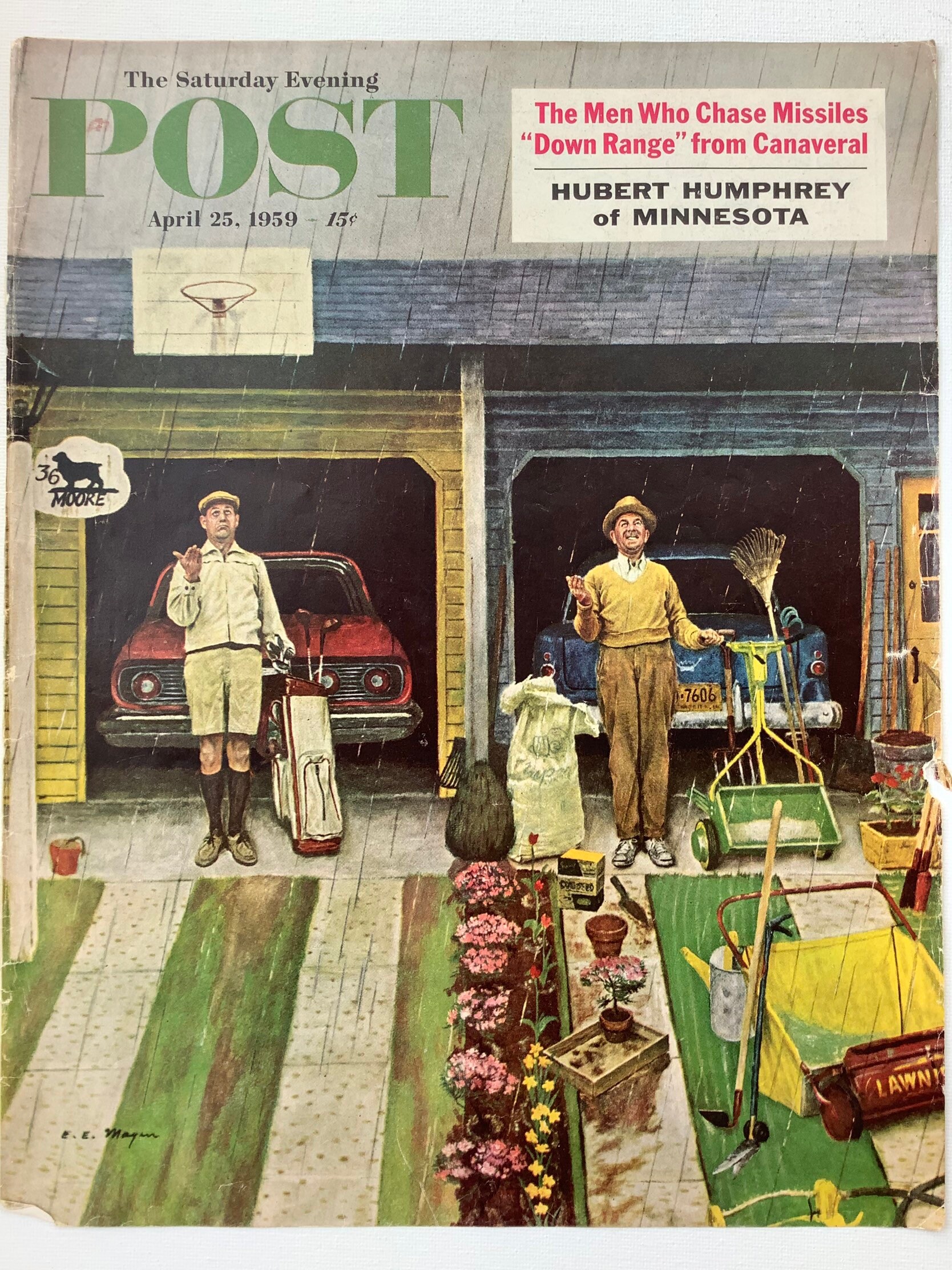 RARE - Saturday Evening Post - Original Cover - April 25, 1959 - Etsy