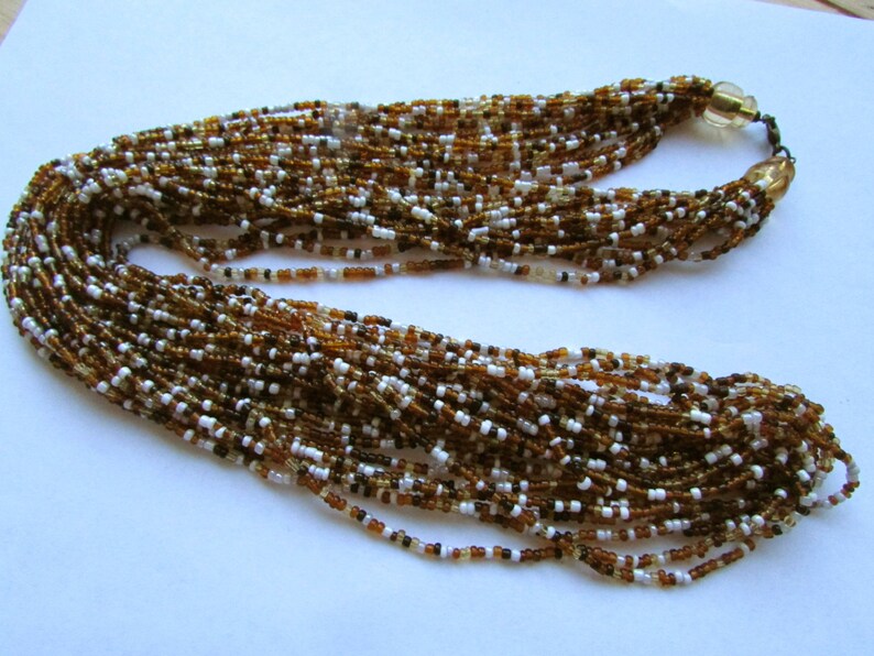 14-strand all-glass vintage seed bead necklace image 4