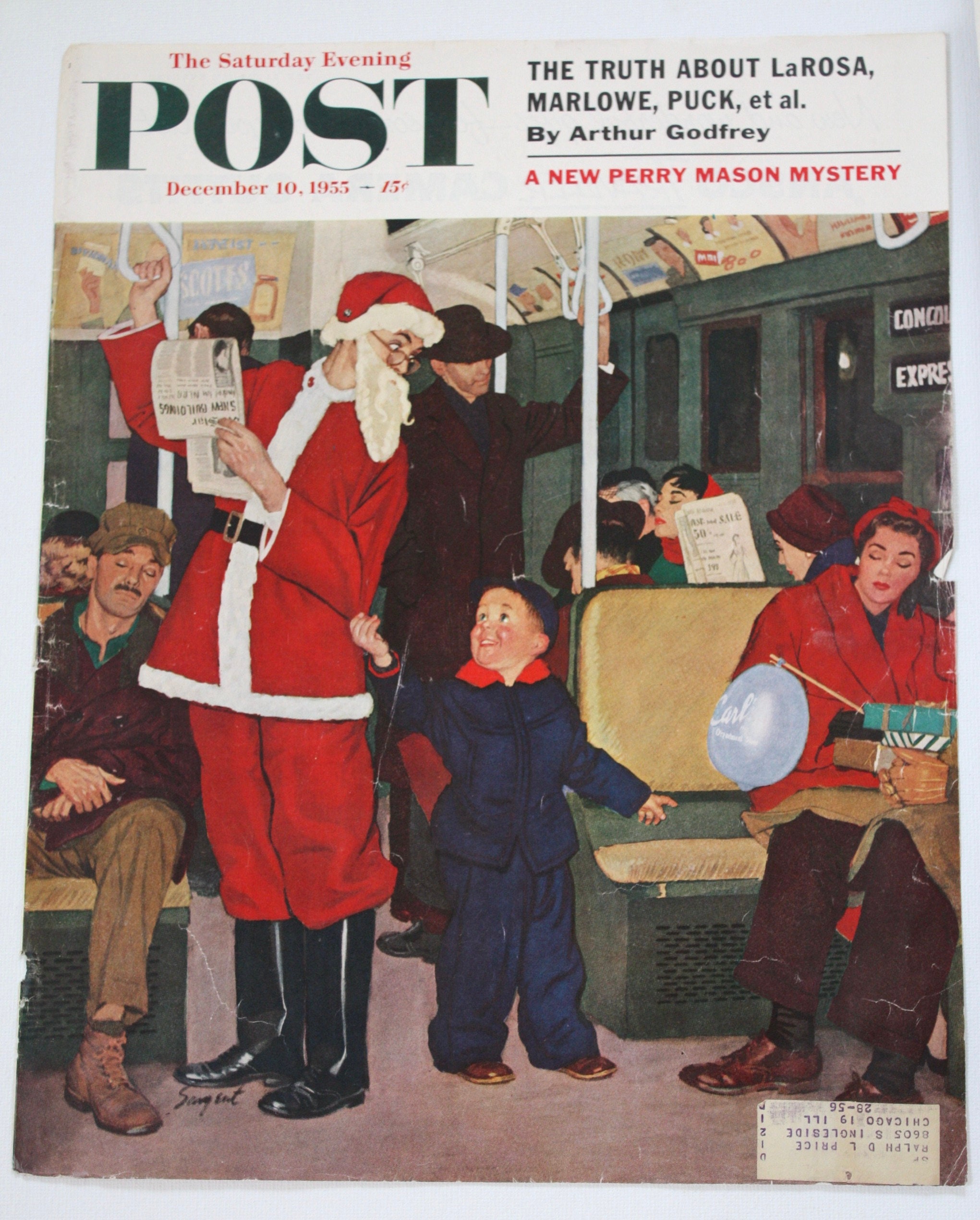 Saturday Evening Post - Original Cover - December 10, 1955