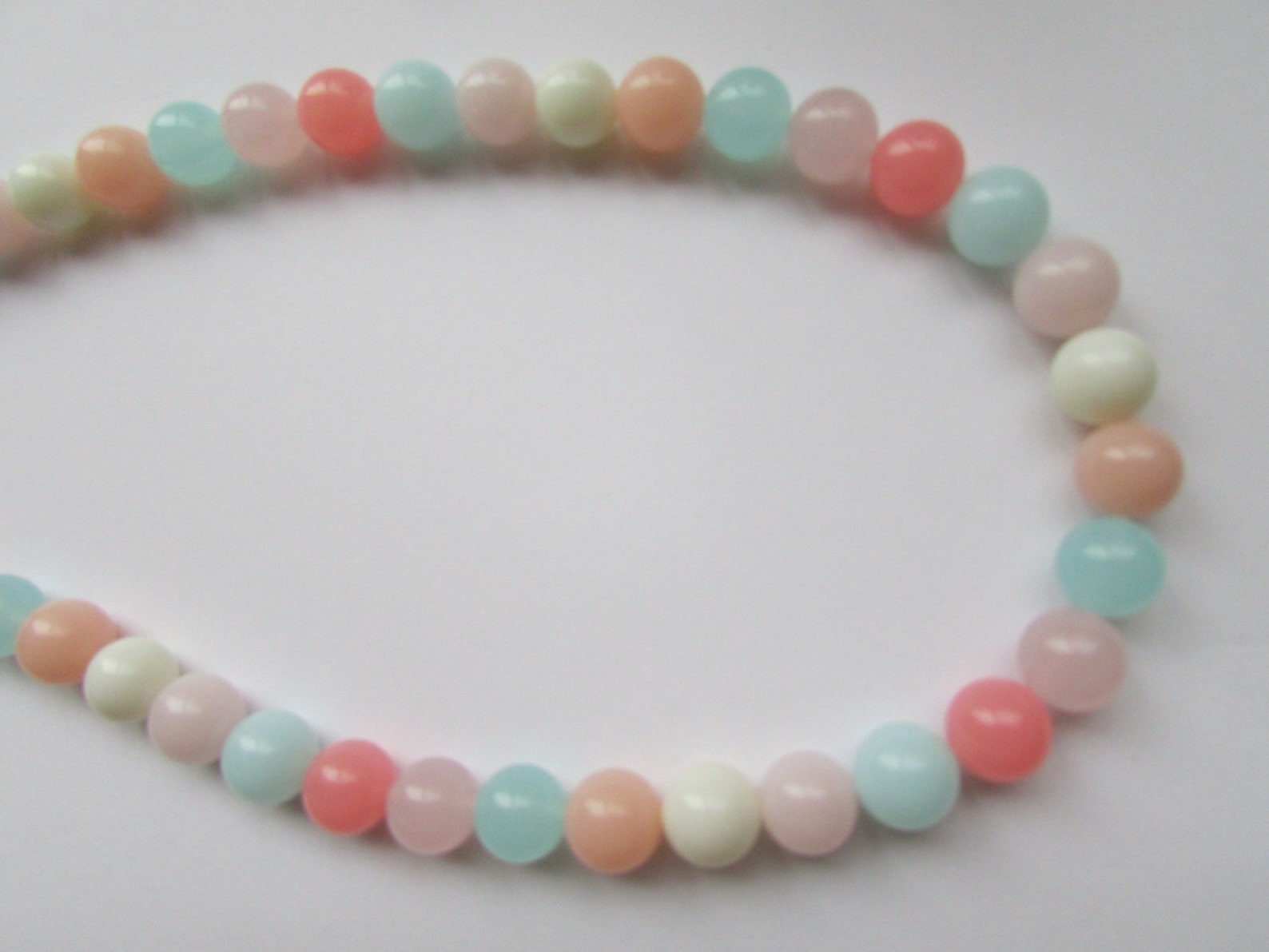 Pastel colored vintage necklace Etsy
