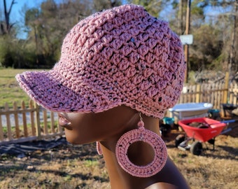 Rosemary Crochet Cap and Earrings