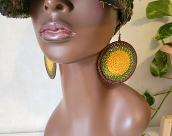 Natural Sol Crochet Earrings