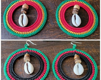 Mama Africa Crochet Earrings