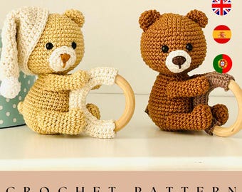 Bärenrassel Amigurumi Häkelanleitung (PDF)