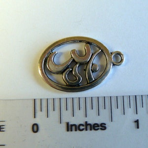 Om Silver Plated Charms image 4