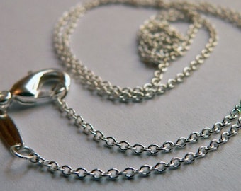 20 inch Rolo Silver Chain  BULK order 10 Chains