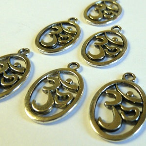 Om Silver Plated Charms image 3