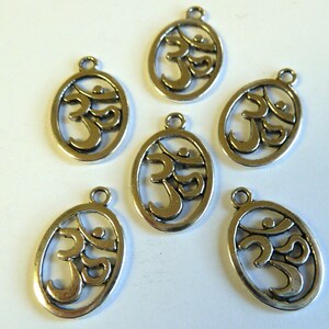 Om Silver Plated Charms image 2