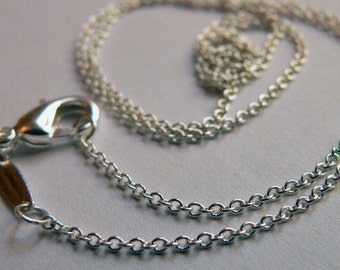 5- 24 inch Rolo Silver Chains