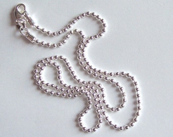 18 inch Silver Ball Chain