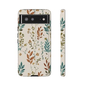 植物柄スマホケース：秋の葉をイメージした、スリムで保護性に優れたデザイン 画像 8