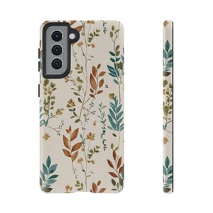 植物柄スマホケース：秋の葉をイメージした、スリムで保護性に優れたデザイン 画像 7